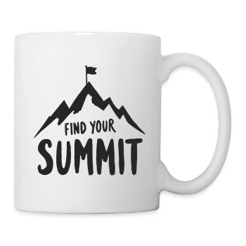 Finde Deinen Gipfel - Tasse - Weiß - Rechts