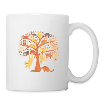 Cat Tree - Funny Cat T-Shirt - Mug - white - Right