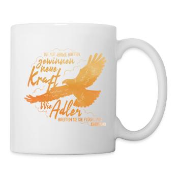 Isaiah 40:31 - Like Eagle Lettering - Mug - white - Right