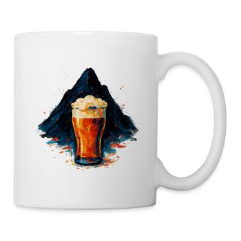 Mountain Beer Watercolor Art - Mug - white - Right