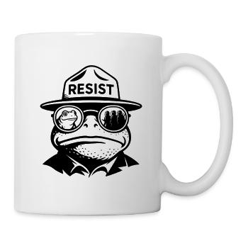 Funny Portland Frog - Tasse - Weiß - Rechts