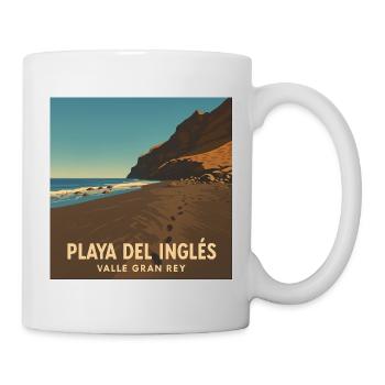 Playa del Ingles in Valle Gran Rey - Mug - white - Right