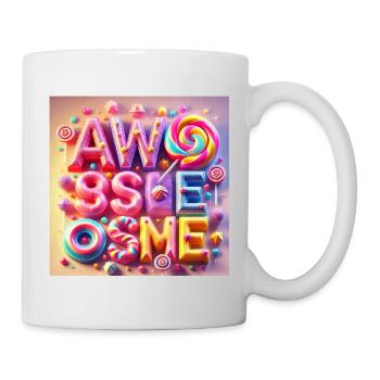 Candy Lettering Awesome - Mug - white - Right
