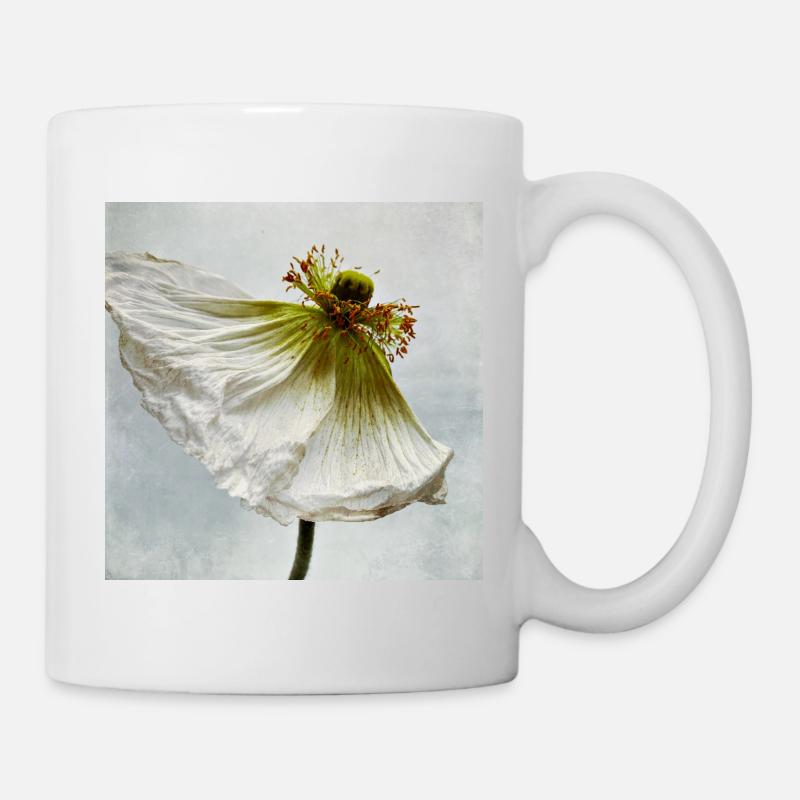 Coquelicot blanc - Mug blanc - blanc