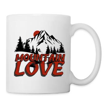 Mountain Love - Vacances à la montagne Liberté Après-ski - Mug blanc - blanc - Droite