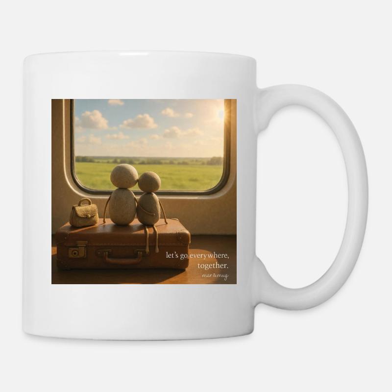 Ensemble de voyage Railside Companions - Mug blanc - blanc