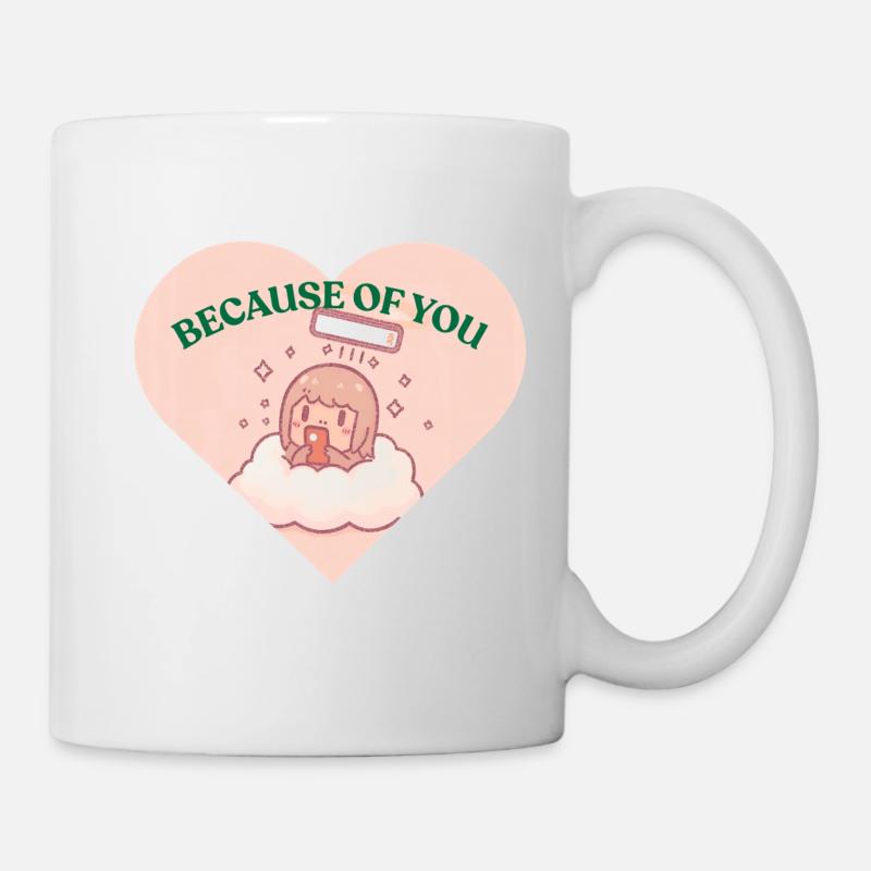 Wegen dir - Douceur Câline - Tasse - Weiß