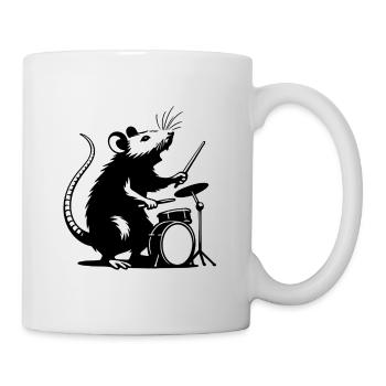 DrummerMaus Silhouette - Mug - white - Right