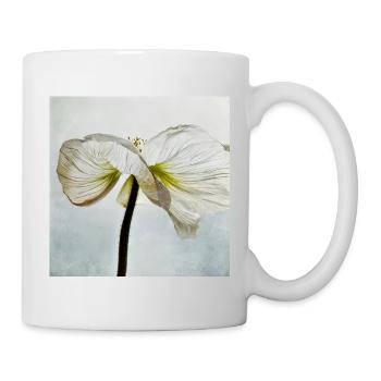 White poppy flower - Mug - white - Right