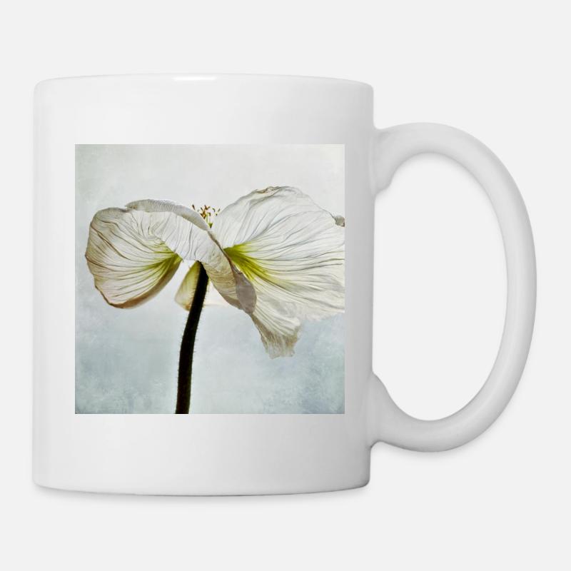 White poppy flower - Mug - white