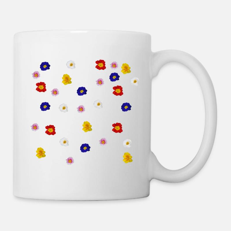 Primevères - Mug blanc - blanc