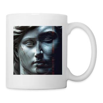 Antiquity meets glitch - Mug - white - Right