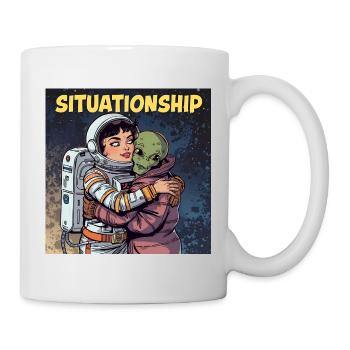 Situationship Astronaute et Alien - Mug blanc - blanc - Droite