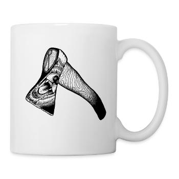 Axt & Bär - Wenn dein Spiegelbild zurückbrüllt - Tasse - Weiß - Rechts