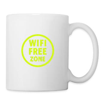 WiFi Freie Zone Neon Kreis - Tasse - Weiß - Rechts