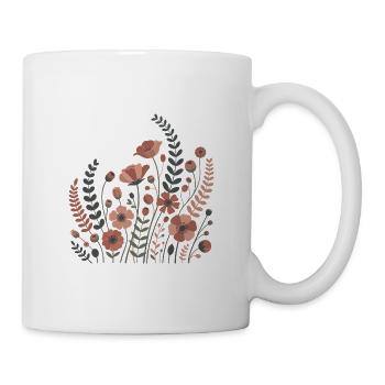 Fleurs bohèmes – Harmonie épanouie - Mug blanc - blanc - Droite