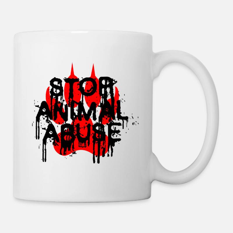 Stop Animal abuse - Mug - white