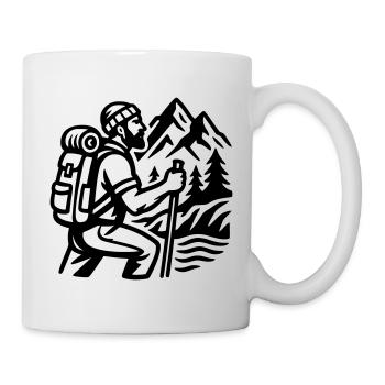 Wanderer - Tasse - Weiß - Rechts