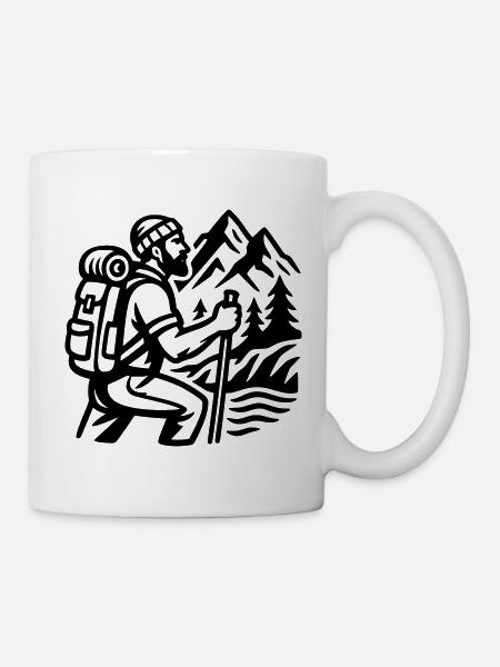 Randonneur - Mug blanc - blanc