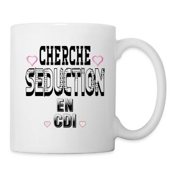 Looking for Seduction on a permanent contract - Mug - white - Right