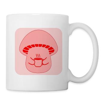 TASSE À CAFÉ CHAMPIGNONS - Mug blanc - blanc - Droite