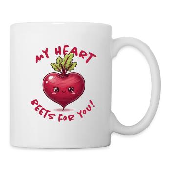 Herz Liebe Botschaft - Tasse - Weiß - Rechts