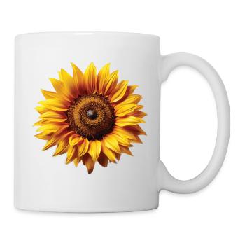 Tournesol – motif de la nature pleine d’été et de liberté de vie - Mug blanc - blanc - Droite
