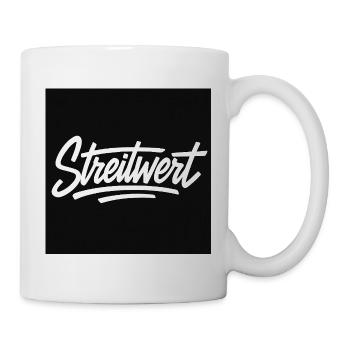 Logo Contested Script Noir - Mug blanc - blanc - Droite