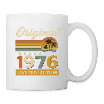 50. Geburtstag lustiges Geschenk 1976 Jahrgang - Tasse - Weiß - Rechts