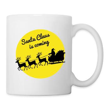 Weihnachtsmann Schlittenfahrt Weihnachten - Tasse - Weiß - Rechts