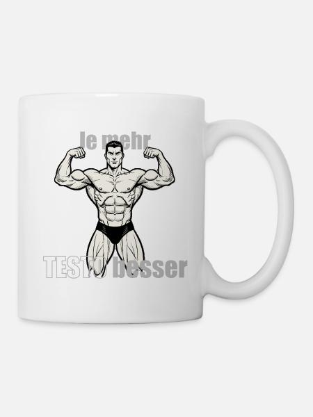 Muscle Hero Power Pose Conception d’impression - Mug blanc - blanc
