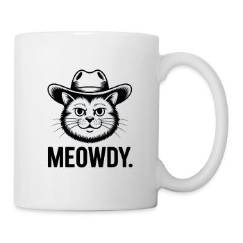 Miaousdy - T-shirt chat drôle - Mug blanc - blanc - Droite