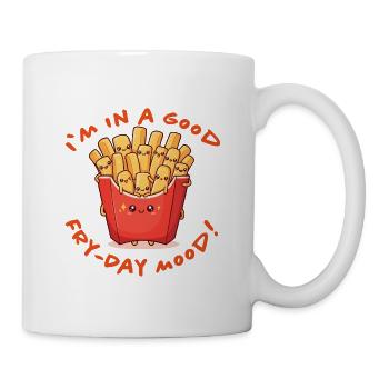 Frites Bonne Humeur Kawaii - Mug blanc - blanc - Droite
