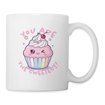 Du Bist Der Süßeste Cupcake - Tasse - Weiß - Rechts