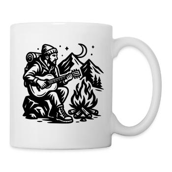 Feu de camp - Mug blanc - blanc - Droite