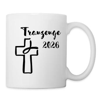 Groomsman 2026 Wedding Christian Cross Fish - Mug - white - Right