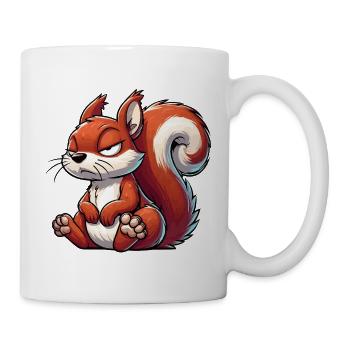 Eichhörnchen Eichhorn Eichhörnchenliebhaber Nager - Tasse - Weiß - Rechts