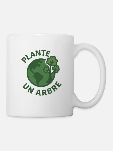 Planet A Tree Öko-Design - Tasse - Weiß