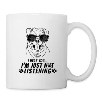 Funny Stubborn Rottweiler Dog Design for Pet Lover - Mug - white - Right