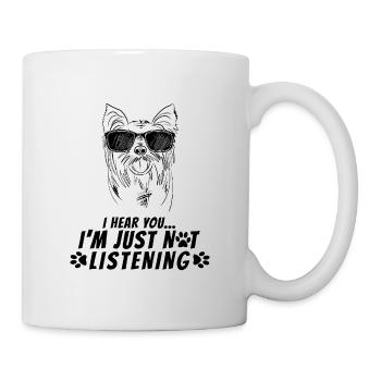Funny Yorkshire Terrier Yorkie Dog Dad Design   - Mug - white - Right