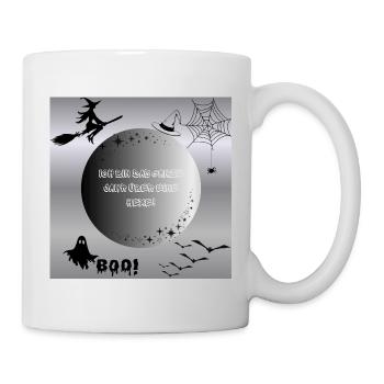 Ganzjährige Hexe Motiv Halloween - Tasse - Weiß - Rechts