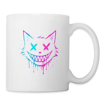 Katzen-Splash - Tasse - Weiß - Rechts
