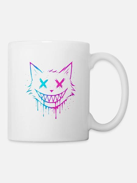 Katzen-Splash - Tasse - Weiß