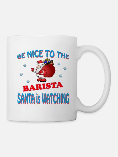 SANTA BARISTA - Tasse - Weiß