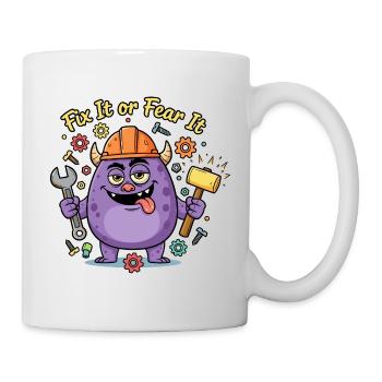 Fix It or Fear It Build Monster - Mug - white - Right