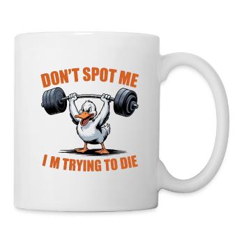 Ne me repère pas, j’essaie de mourir - Funny Gym Goose - Mug blanc - blanc - Droite
