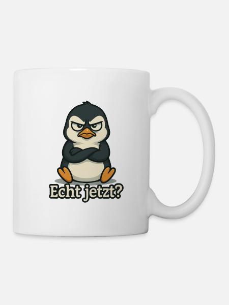 Pinguin Echt Jetzt? - Tasse - Weiß