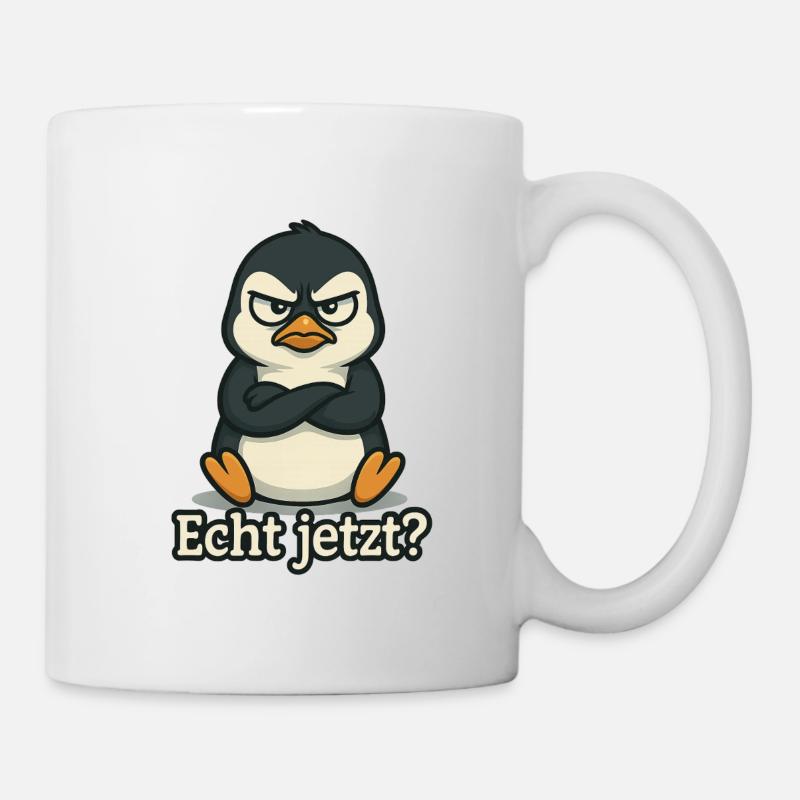 Pinguin Echt Jetzt? - Tasse - Weiß