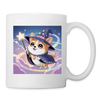 Corgi mystique - Mug blanc - blanc - Droite