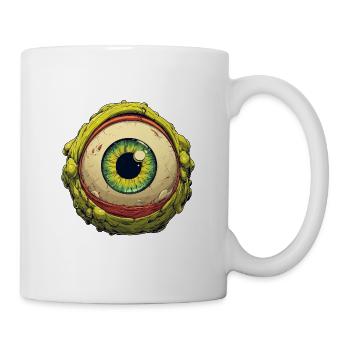 Oeil extraterrestre Orbe Regard verdoyant - Mug blanc - blanc - Droite